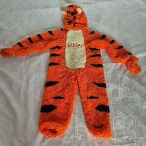 Disney Orange and Black Tigger Kids Footie Holloween Costume